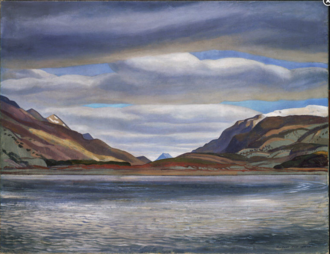 Vista del río Azopardo en Tierra del Fuego