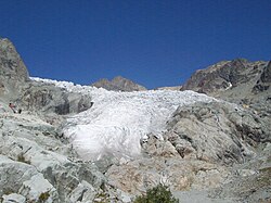 Glaciar Blanco en el Parque nacional de Ecrins
