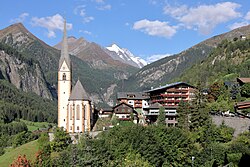 Vista panorámica de una localidad en Carintia