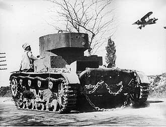 Tanque T-26 del ejército republicano en 1937