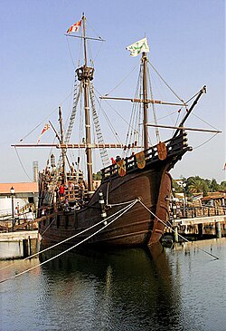 Réplica de la Santa María en Palos de la Frontera.