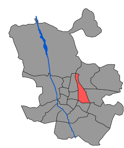 Mapa del distrito de Ciudad Lineal