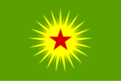 Bandera de la Confederación de Pueblos del Kurdistán