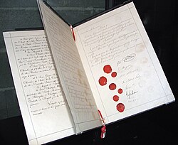 Fotografía histórica de la Convención de Ginebra