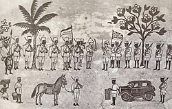 Representación artística de la rendición de Lettow