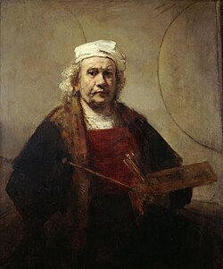 Autorretrato de Rembrandt con paleta