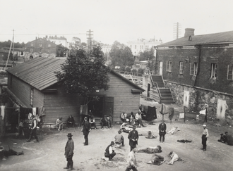 Fotografía del campo de prisioneros de guerra de Suomenlinna en Helsinki.