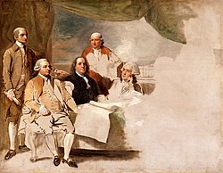 Pintura inacabada de la firma del tratado