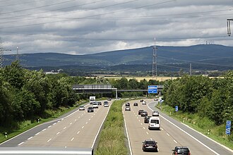 Paisaje general de la región montañosa del Taunus