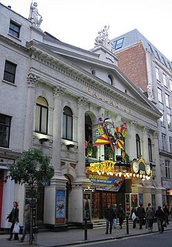 London Palladium, uno de los edificios emblemáticos situados en el West End.