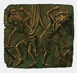 Placa de cobre de la cultura misisipiana
