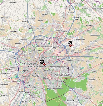 Vista general del aeropuerto de Bruselas tras los ataques