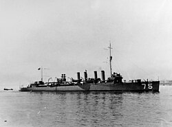 USS Wickes DD-75, un destructor de la clase Wickes.