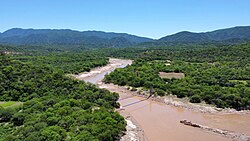 Vista del río Pilcomayo en el Área natural de manejo integrado Aguaragüe
