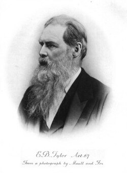 Retrato histórico de E. B. Tylor, etnólogo británico.