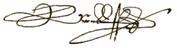 Firma de Rodolfo II