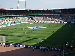 Interior del Weserstadion en 2006