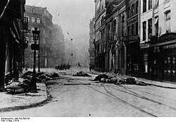 Escena de la ocupación de Lille en 1914