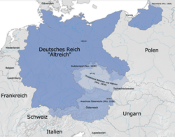 Mapa relacionado con los Acuerdos de Múnich de 1938