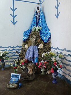 Altar de santería en Trinidad, Cuba