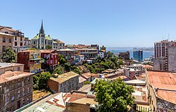 Casas coloniales en el Cerro Concepción