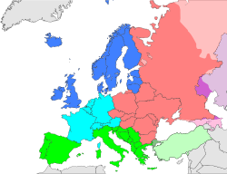 Subregiones de Europa según la ONU