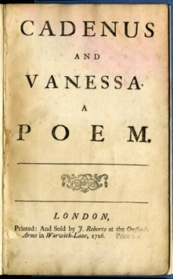 Portada de Cadenus and Vanessa