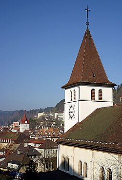 Paisaje urbano y entorno de Le Locle