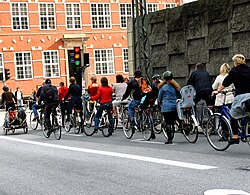 Ciclistas en Copenhague