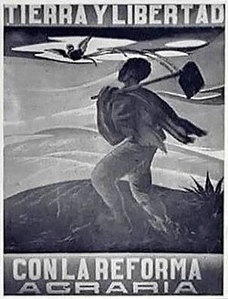Cartel alusivo a la reforma agraria en Guatemala