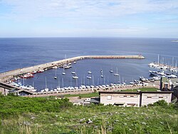 Vista del puerto de Piriápolis en 2014