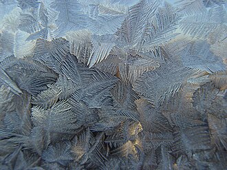 Ilustración o muestra representativa de hielo mineral