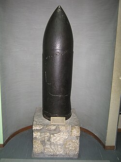 Obús sin detonar en Belgrado