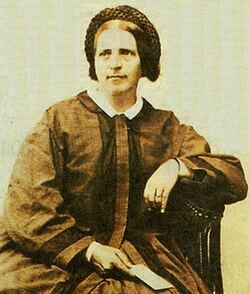 Retrato de Johanna Spyri a mediados del siglo XIX