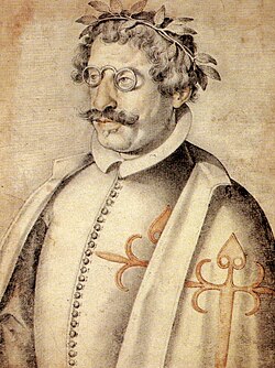 Retrato de Francisco de Quevedo tras ingresar en la Orden de Santiago en 1618.