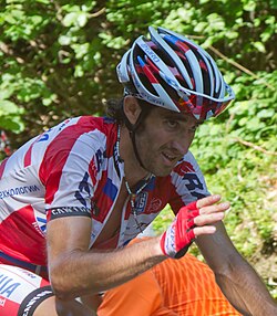 Dani Moreno en una competición ciclista