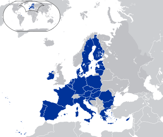 Mapa de la Unión Europea