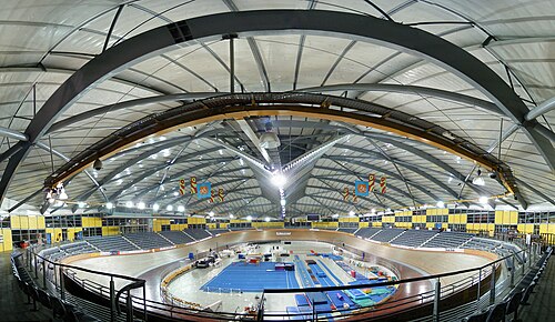 Vista interior del Velódromo Dunc Gray