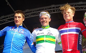 Podio de la edición 2015 del Tour de Flandes sub-23