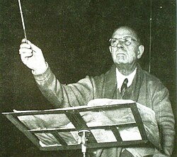 Pau Casals dirigiendo El Pesebre