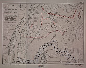 Mapa histórico de la Batalla de Luzzara