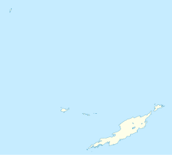 Mapa de localización de El Valle en la isla de Anguila