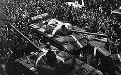 Blindados soviéticos con marcas de identificación en 1968