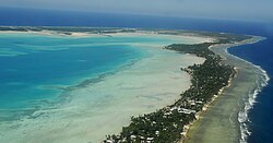 Paisaje costero de Tarawa del Sur