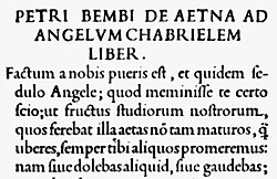 Página inicial del opúsculo De Aetna