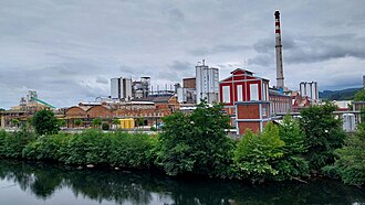 Planta química de Solvay en Barreda