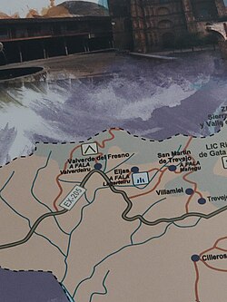 Mapa del Valle del Jálama con denominaciones locales