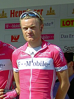 Retrato del ciclista Matthias Kessler