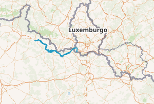 Mapa de localización del río Chiers