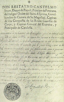 Documento de rendición de Barcelona